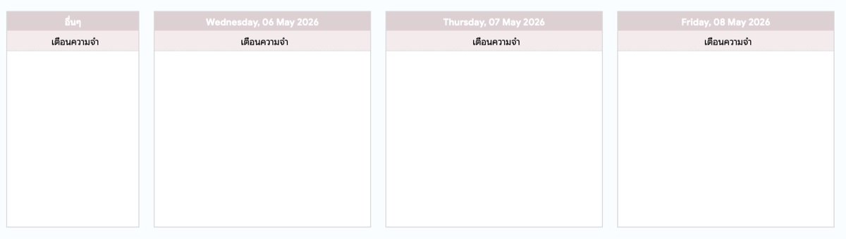 เดดไลน์ใกล้ถึงในแผนงานรายสัปดาห์